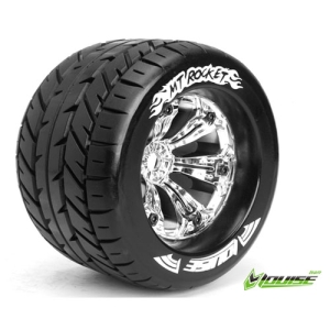 L-T3217CH MT-ROCKET SPORT Compound / Black Rim / 1/2&quot; OFFSET (2) 1/8 Scale Traxxas Style Bead 3.8인치 Monster Truck(반대분)레보,써밋,이맥스,세비지,E6