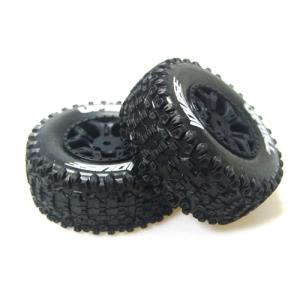 L-T3223SBLA SC-UPHILL 1/10 Short Course 2.2인치x3.0인치 Tires Soft Compound / 2.2인치x3.0인치 Black Rim (2) / 12mm HEX