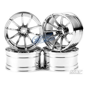 102078S MST Silver GTR wheel offset 9 (4 PCS)