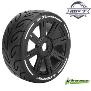 L-T3285VB GT-TARMAC MFT 1/8 GT TIRE SUPER SOFT / BLACK SPOKE RIM / MOUNTED (본딩완료 / 반대분)