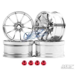 102054S MST Silver G25 RC 1/10 Drift Car Wheels offset 11 (4 PCS)