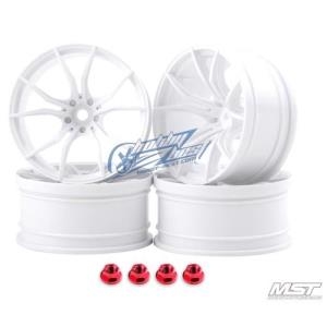 102050W MST White FX RC 1/10 Drift Car Wheels offset 11 (4 PCS)