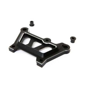 LOS351008 Front Top Plate, Black, Aluminum: DBXL-E