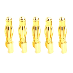 UP-AM1003E-M5 4mm Gold Banana Connector Male (5pcs)