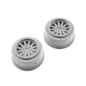 LOS45020 Wheels, Silver (2): Super Baja Rey