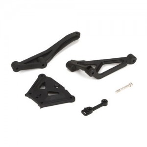 TLR241003 Team Losi Racing Top Plate &amp; Chassis Brace Set (8IGHT-E 3.0)