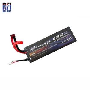 LI-PO 2CELLS 7.4V HARD CASE 6,000mAh 40-80C BATTERY