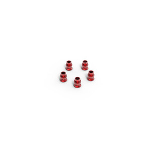 Aluminum shock end ball 5.8x7.3mm (Red) (5)