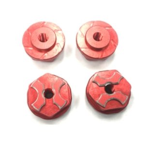 New SAVAGE용 FLANGED LOCK NUT (Red/ 4pcs)