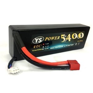 신형 !![2셀 리포배터리] YS Power 5400mAh 7.4V 60C 하드케이스 딘스잭