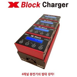 [입고완료][TH44282 ] HITEC 신형 X Block 4채널 AC/DC 충전기 (최대 350W 파워서플라이 포함)