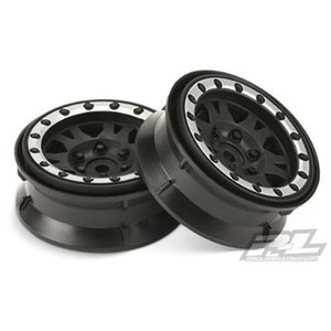 AP2769-13 Pro-Line Impulse 1.9&quot; Bead-Loc Wheels (Black/Silver) (2) - 12mm hex (#2769-13)