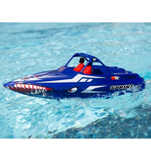 Sprintjet 9-inch Self-Right Jet Boat RTR, Blue 조종기 포함