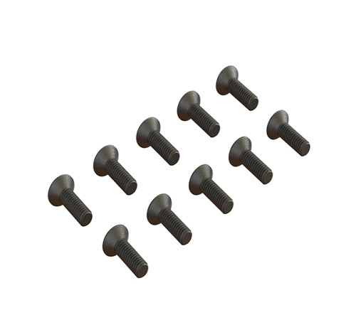 ARA702005 Flat Head Hex Machine Screw M2.5x8mm (10)│크라톤8셀