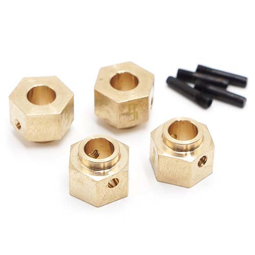 TRX4-037 12mm Brass Hex Adaptor 8mm Offset 4pcs For Traxxas TRX4 와이드너