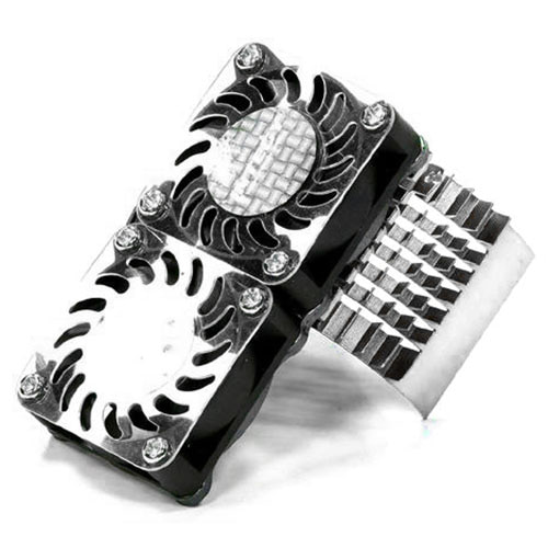 쿨링팬 Super Motor Heatsink+Twin Cooling Fan 750 for Traxxas Summit C23137SILVER 아르마/서밋 쿨링팬