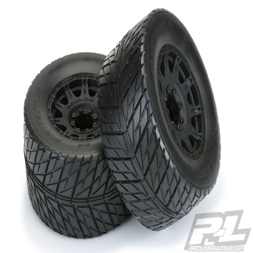AP10167-10 Street Fighter HP3.8&quot;BELTED TiresMounted Raid Black 8x32 Removable Hex Wheels (#10167-10)