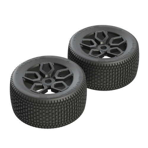 AR550026 Exabyte NT Truggy Tire Set Pre-glued