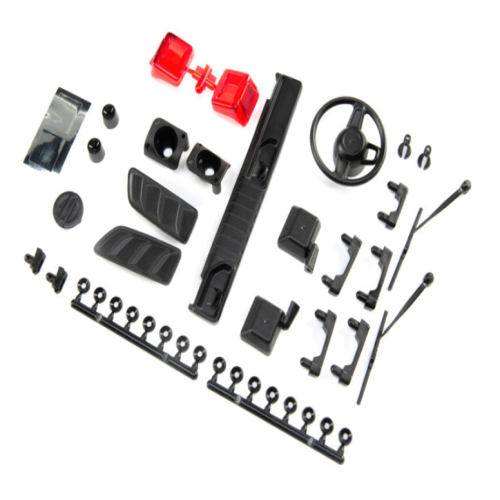 AXI230022 Exterior Body Detail Parts Jeep JLU: SCX10 III 루비콘 외부바디 디테일 파트