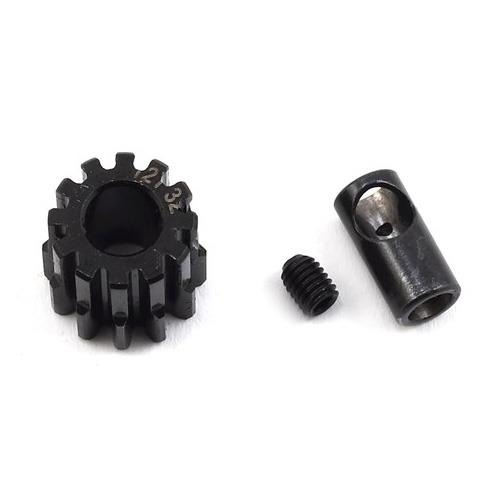 ProTek RC Steel 32P Pinion Gear w/Reducer Sleeve (Mod .8) (12T) 모터축 3mm/5mm 모두가능