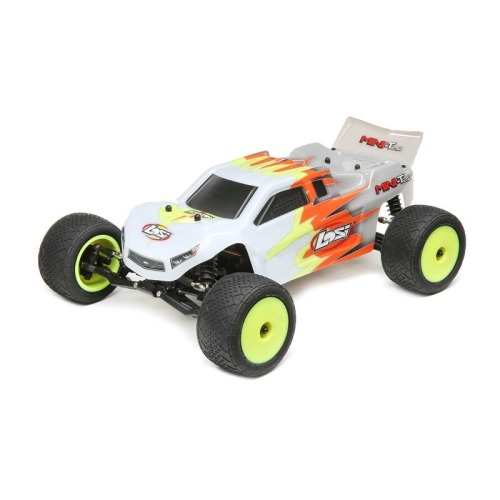 LOS01015T3 1/18 Mini-T 2.0 2WD Stadium Truck Brushed RTR, Gray/White