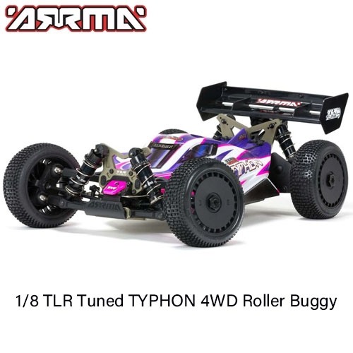 ARA8306 ARRMA 1:8 TLR Tuned TYPHON 4WD Roller Buggy, Pink/Purple