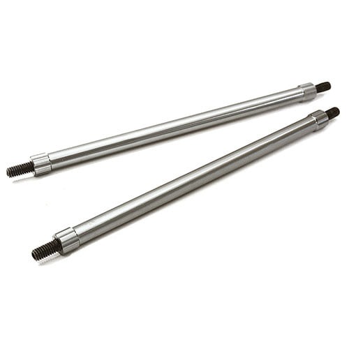 [#C28890GUN] Billet Machined 110mm Aluminum Linkages (2) M4 Threaded for 1/10 Scale Crawler