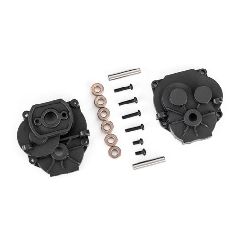 AX9747 Gearbox housing(front,rear)/2x4mm BCS with threadlock(2)/2x8mm BCS(4)/3x16mm pins(2)