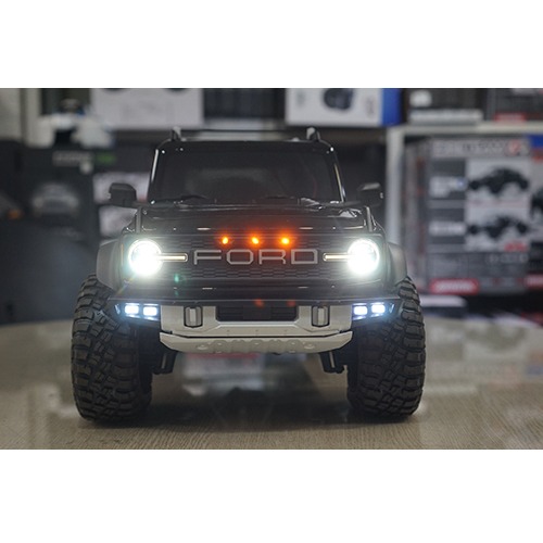 [HTEC/에이치테크]  RC 1/10 트랙사스 TRX4 뉴브롱코 알루미늄 메탈 그릴 &quot;LED 포함&quot; (랩터타입)