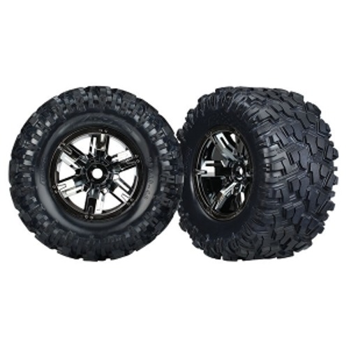 AX7772A Tires &amp; wheels, assembled, glued(X-Maxx)