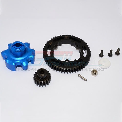 [선주문필수] [#TXM355517T-B] Aluminium Gear Adapter+Steel Spur Gear 55T+Motor Gear 17T