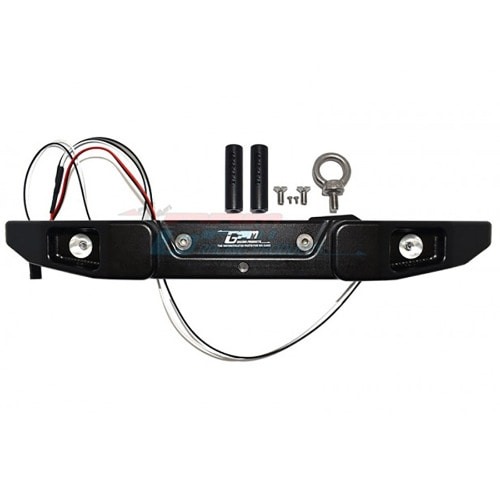 [#SCX6330R-BK] Aluminum Rear Bumper w/Hook &amp; 5Mm Led Light (for SCX6)