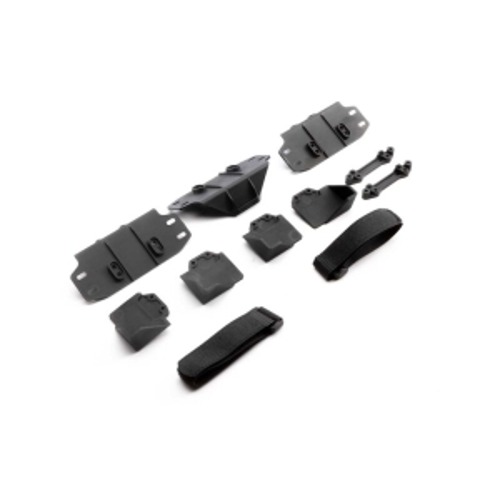 AXI251007 SCX6: Battery Trays &amp; Straps Set