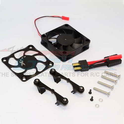 TXM018FAN-BK Aluminium Motor Heatsink With Cooling Fan (for X-Maxx)