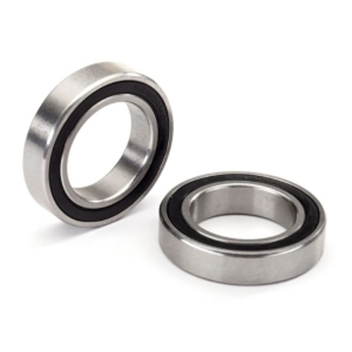 AX5196X Ball bearing, black rubber sealed, stainless (20x32x7mm) (2)