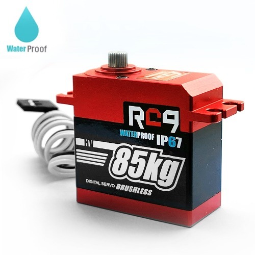 85kg 최강 가성비 풀메탈 HV 브러시리스 서보 RC985DMG (IP67방수지원)new23 RC9servo