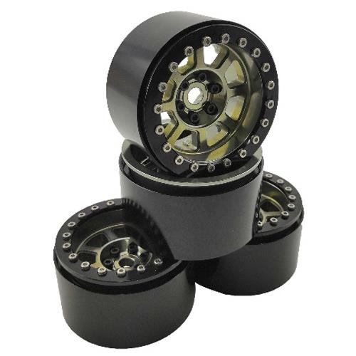 (4PCS 한대분, 메탈 비드락 휠) 2.2 Aluminum Beadlock Crawler Wheels 4pcs GTCW02207B