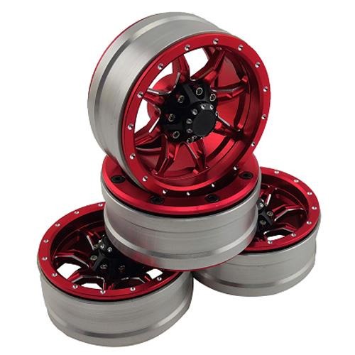 (4PCS 한대분, 메탈 비드락 휠) 1.9&quot; Aluminum Beadlock Crawler Wheels 4pcs - Spider GTCW01901A