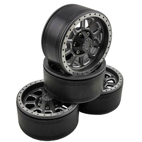 (4PCS 한대분, 메탈 비드락 휠) 1.9&quot; Aluminum Beadlock Crawler Wheels 4pcs - Ten GTCW01903C