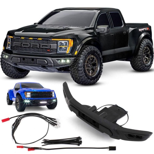 [행사｜6만원 할인 + LED 옵션] [CB101076-4-BLK+AX10190] [완제품 + 조종기] 1/10 Ford F-150 Raptor R Styling. Pro Scale Performance 4x4 VXL