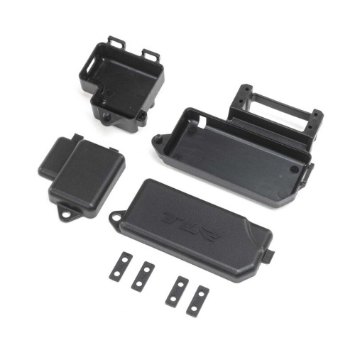 TLR241077 Servo &amp; Receiver Mounts: 8X 2.0