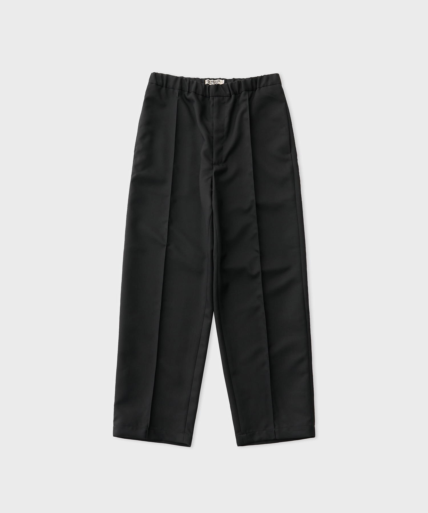 P.Twill Pin Tuck Easy Pants (Black)