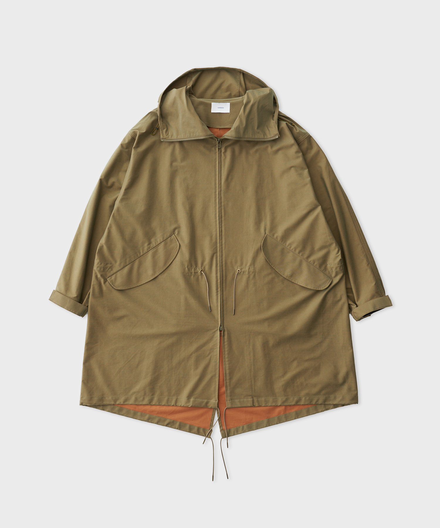 Super High Gauge Solaro Twill Military Coat (Khaki Orange)