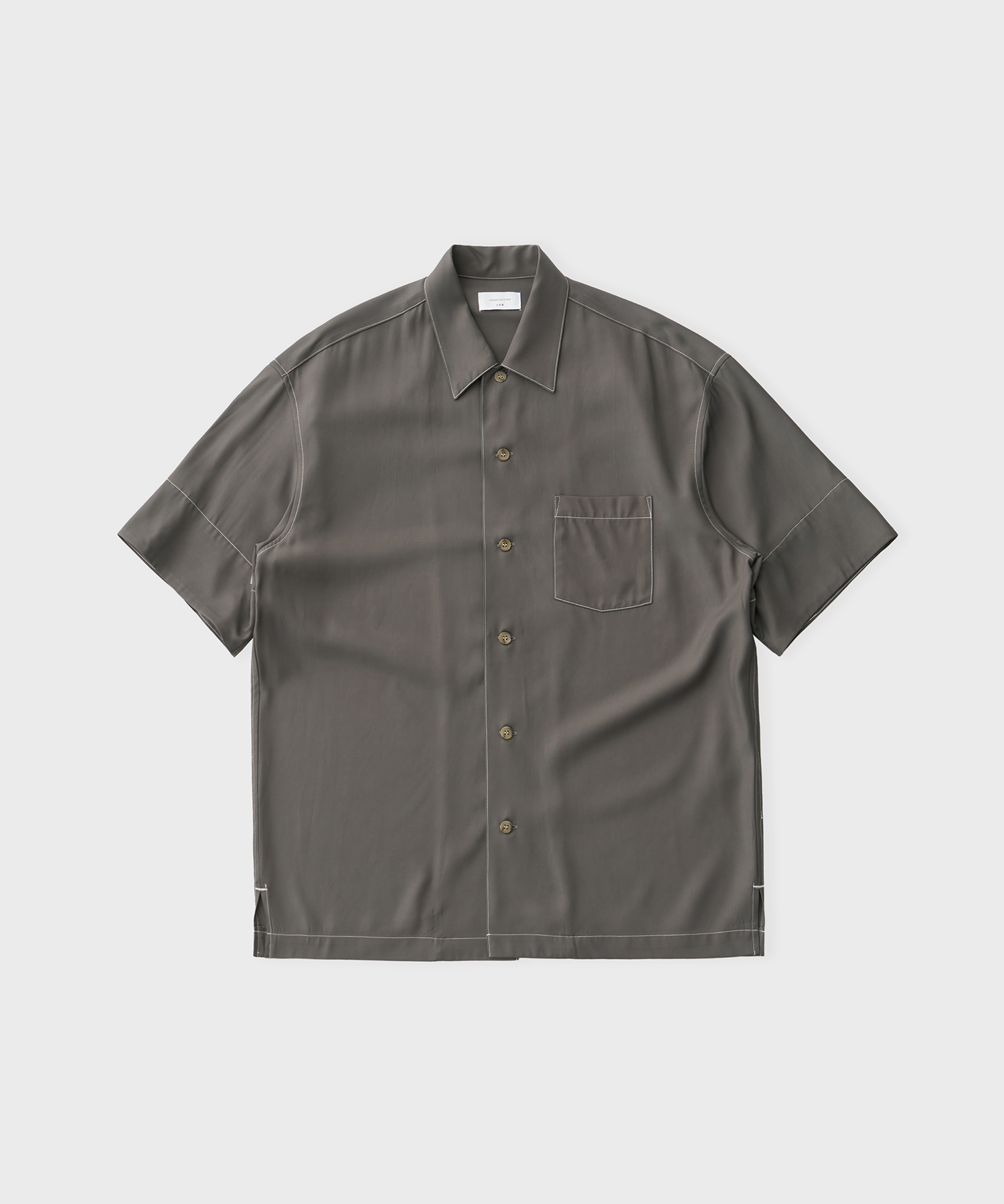 Viscose Twill S/S Shirt (Gray)