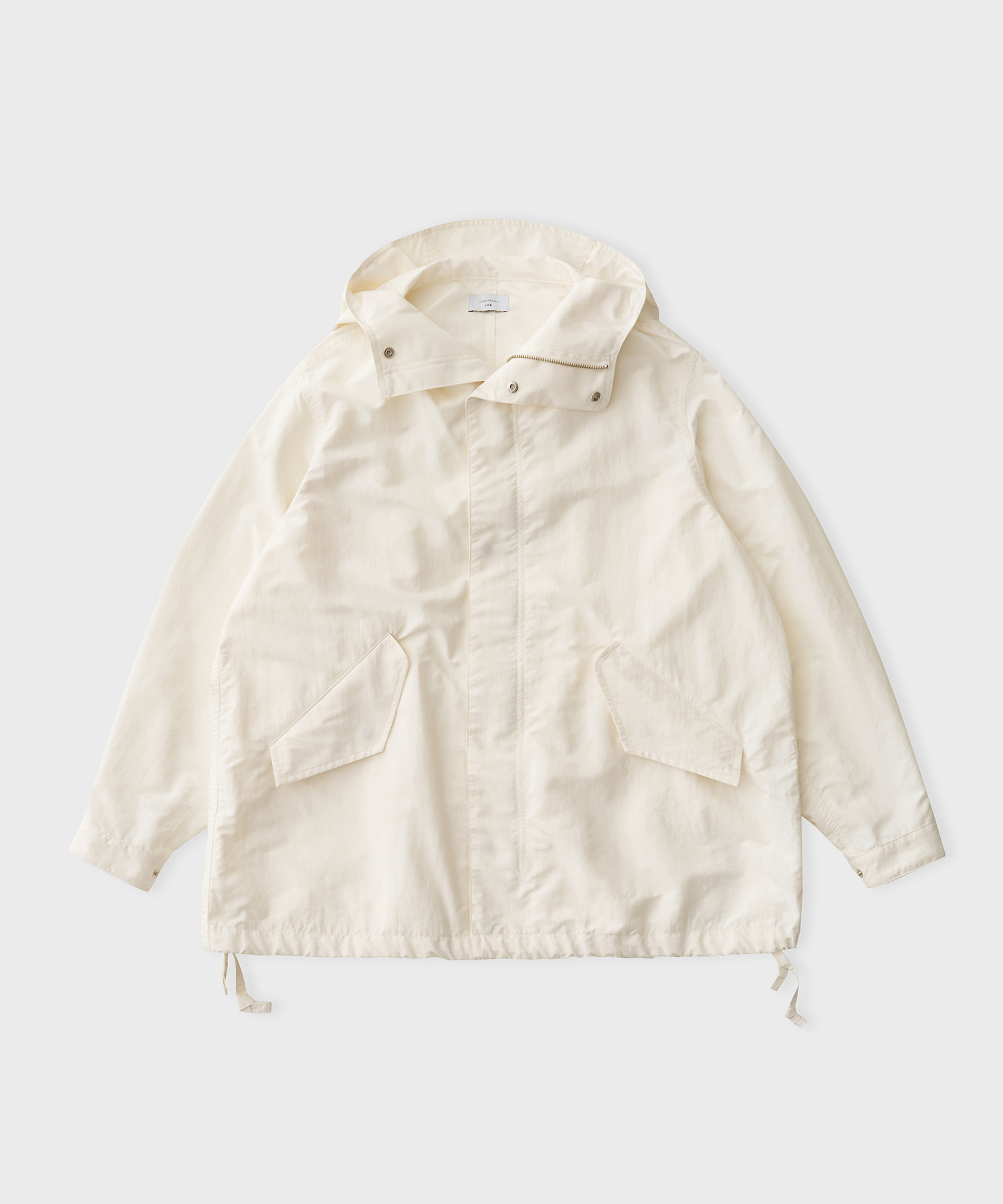 Women Recycle Nylon Anorak Jacket (White)