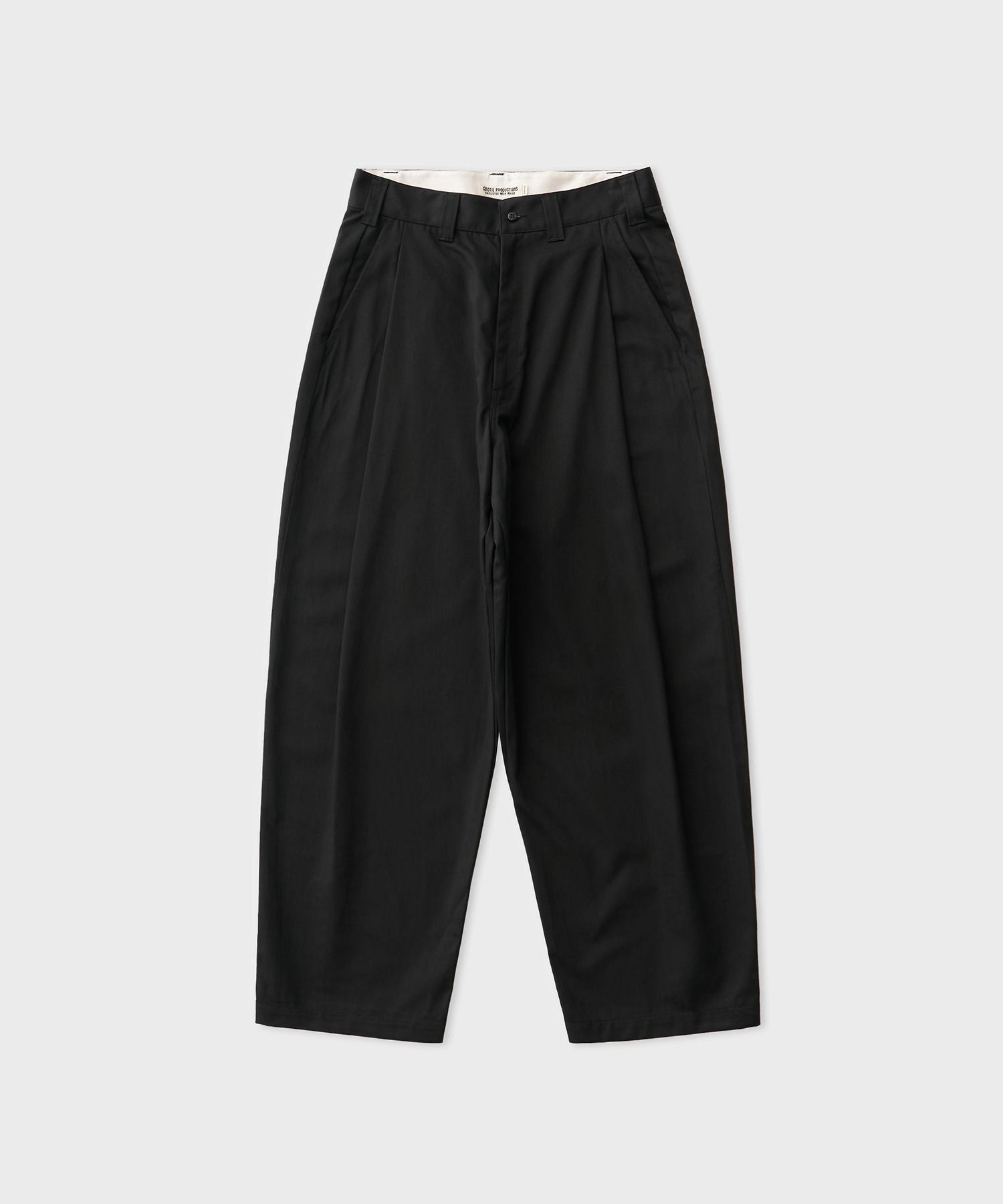 C/R Twill Raza 1Tuck Trousers (Black)