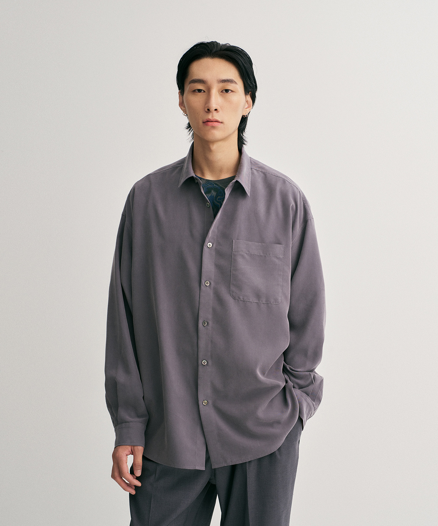 23AW Reverb Relaxed - Shirt (Graphite)