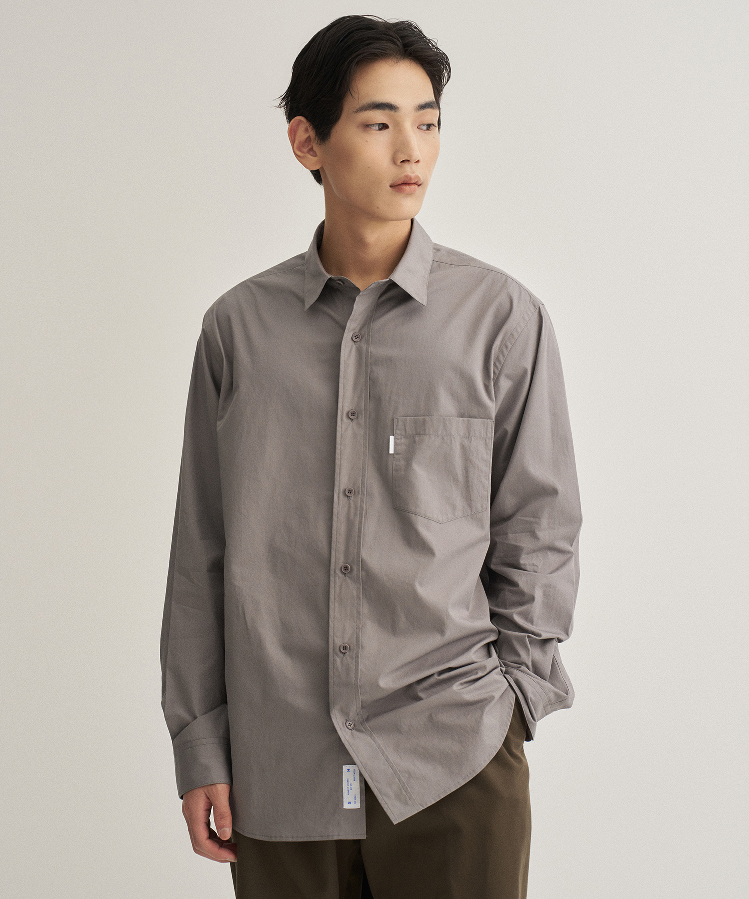 23AW SH Opencollar Shirt For Another Office (Concrete)