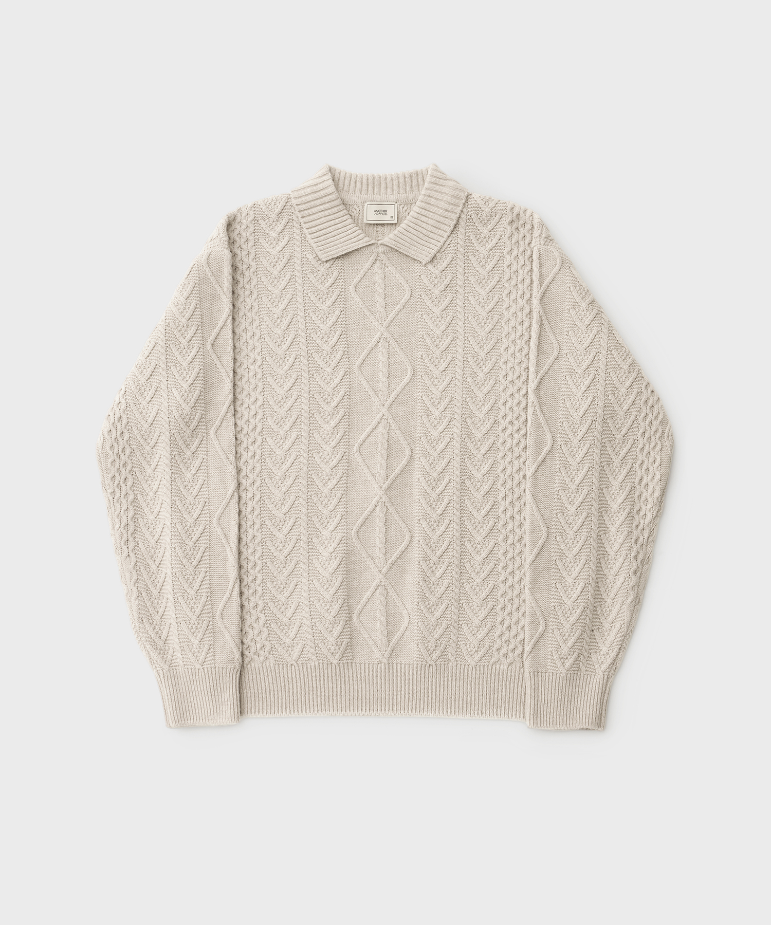 23AW Fisherman Cable Knit (Oatmeal)