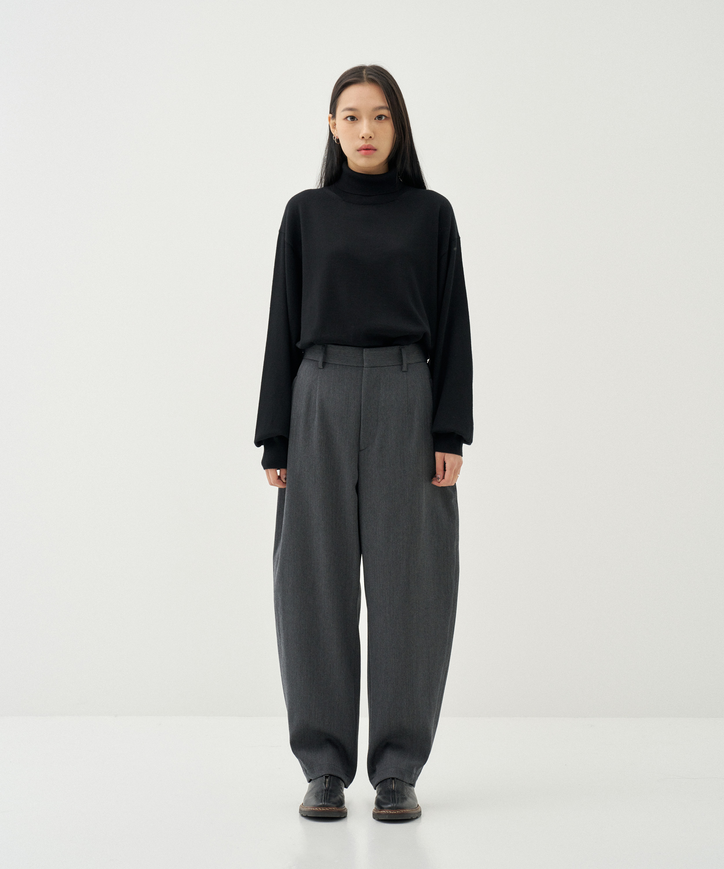 TW Narrow Bontang Trousers (Mid Gray)